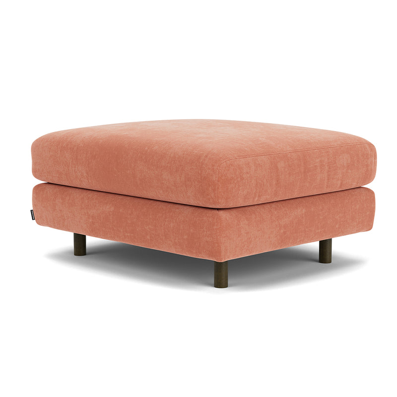 Danny Dusty Rose Textured Weave /  Dark Walnut