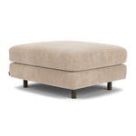 Danny Cream Textured Weave / Dark Walnut