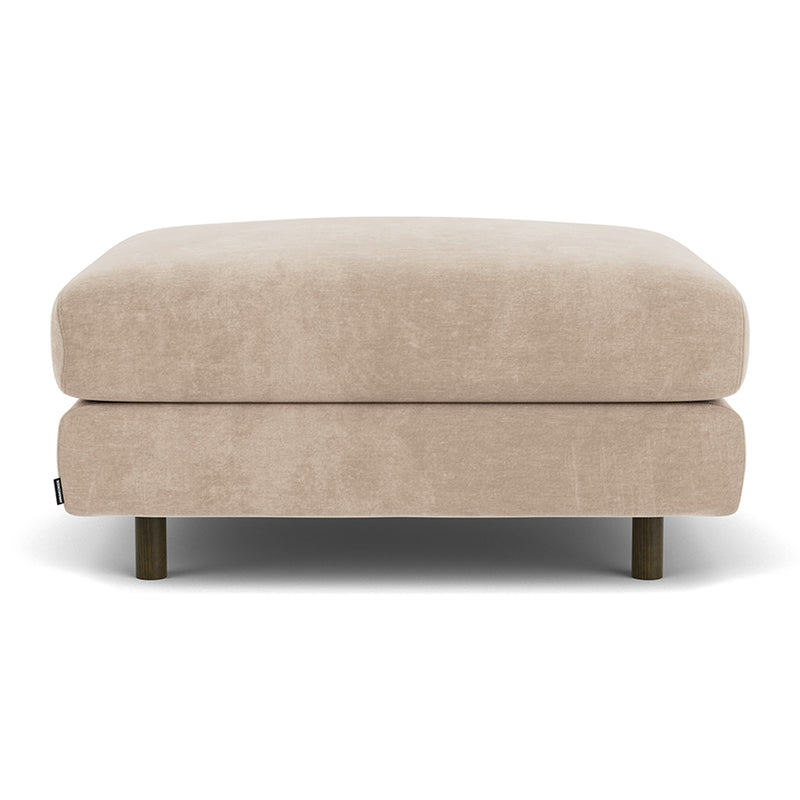 Danny Cream Textured Weave / Dark Walnut