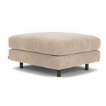 Danny Cream Textured Weave / Dark Walnut