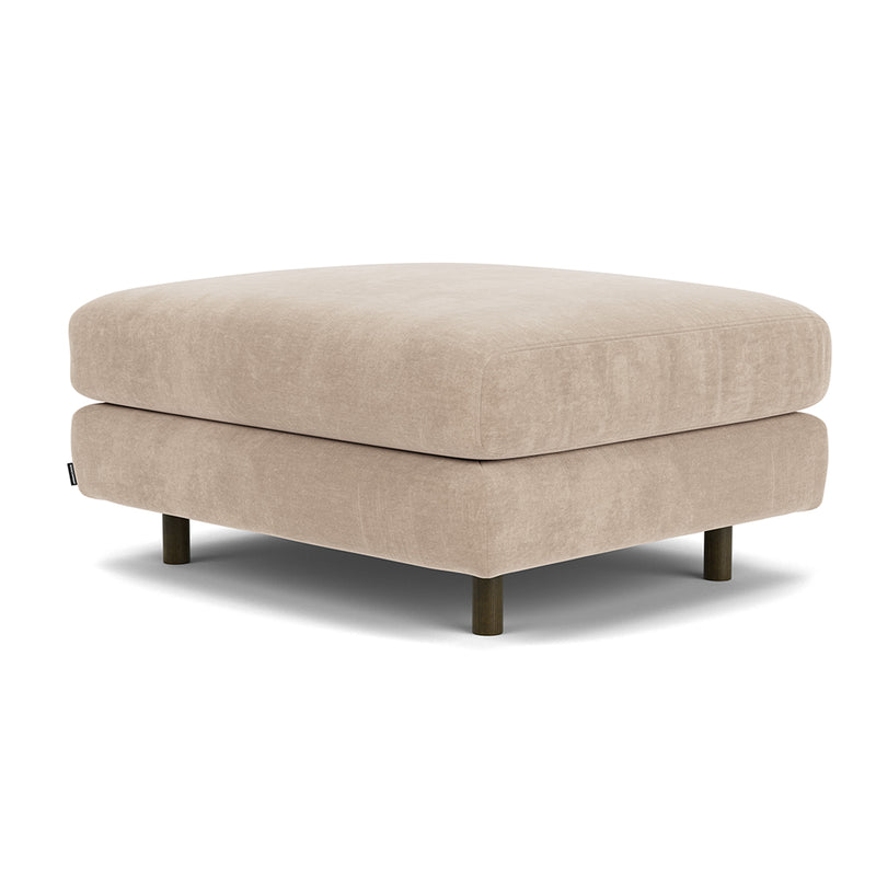 Danny Cream Textured Weave / Dark Walnut