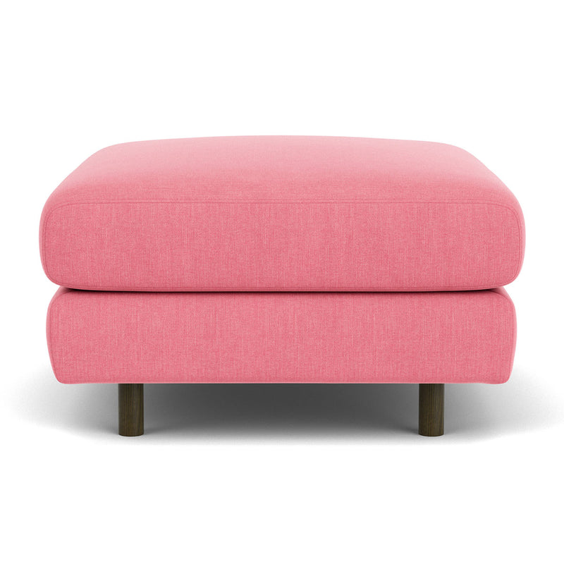 Firenze Bubblegum Fabric / Dark Walnut