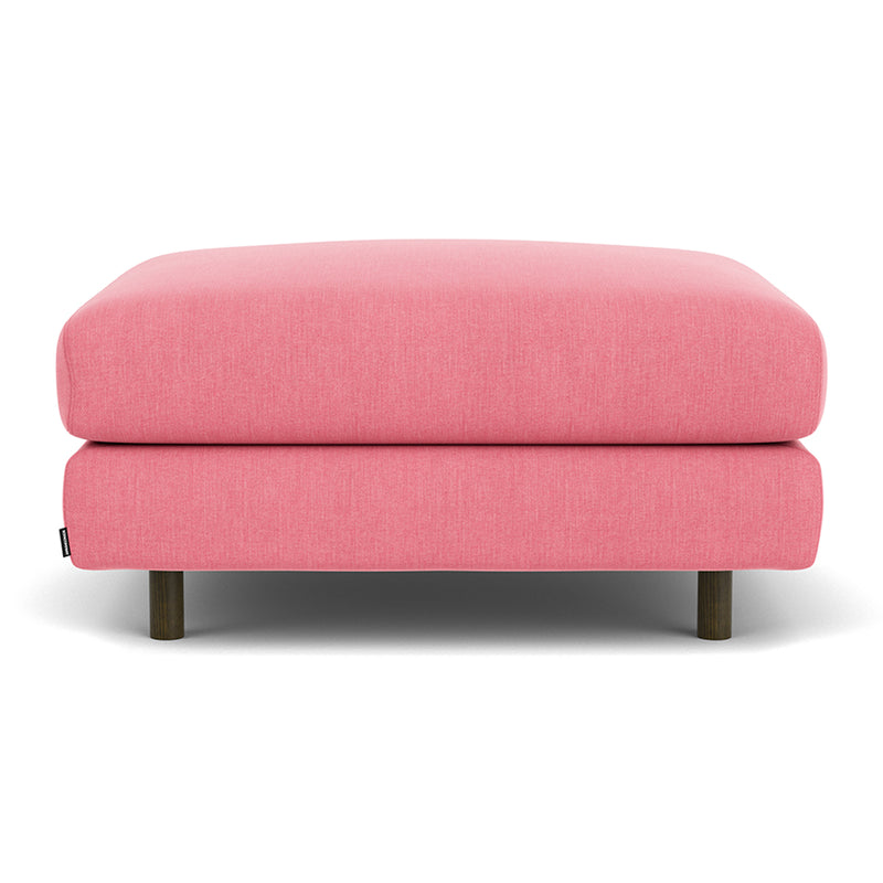 Firenze Bubblegum Fabric / Dark Walnut