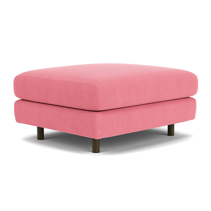 Firenze Bubblegum Fabric / Dark Walnut