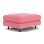 Dylan Ottoman - Firenze Bubblegum Fabric / Dark Walnut