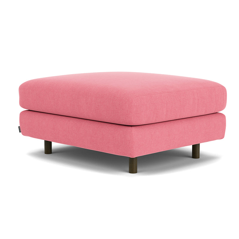 Firenze Bubblegum Fabric / Dark Walnut