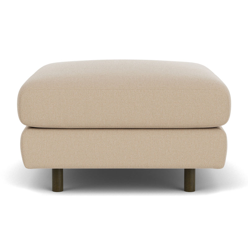 Form Cream Fabric / Dark Walnut