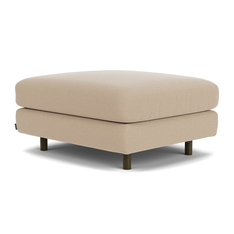 Form Cream Fabric / Dark Walnut