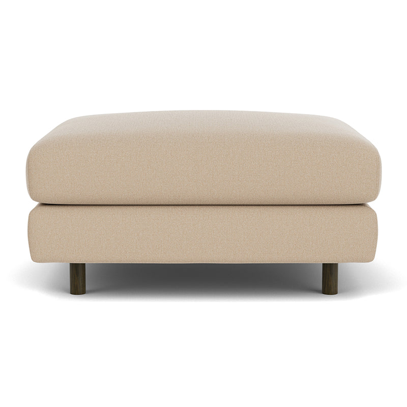 Form Cream Fabric / Dark Walnut