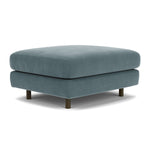 Forest Dust Blue Fabric / Dark Walnut