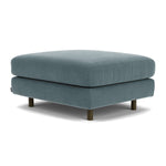 Forest Dust Blue Fabric / Dark Walnut