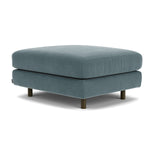 Forest Dust Blue Fabric / Dark Walnut