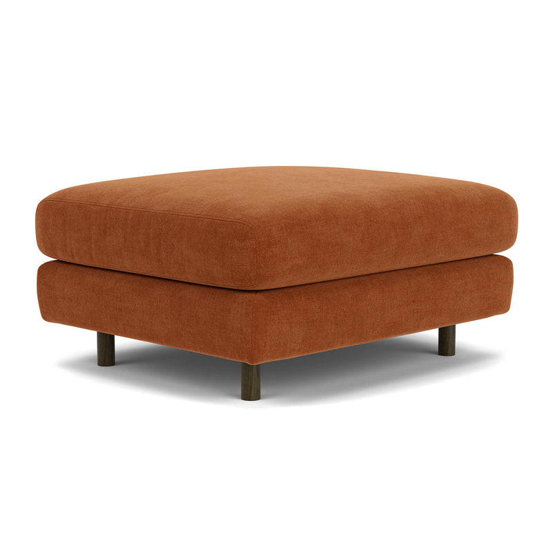 Moss Rust Fabric / Dark Walnut