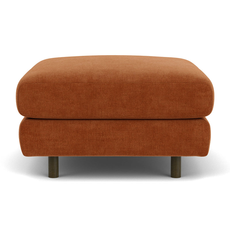 Moss Rust Fabric / Dark Walnut