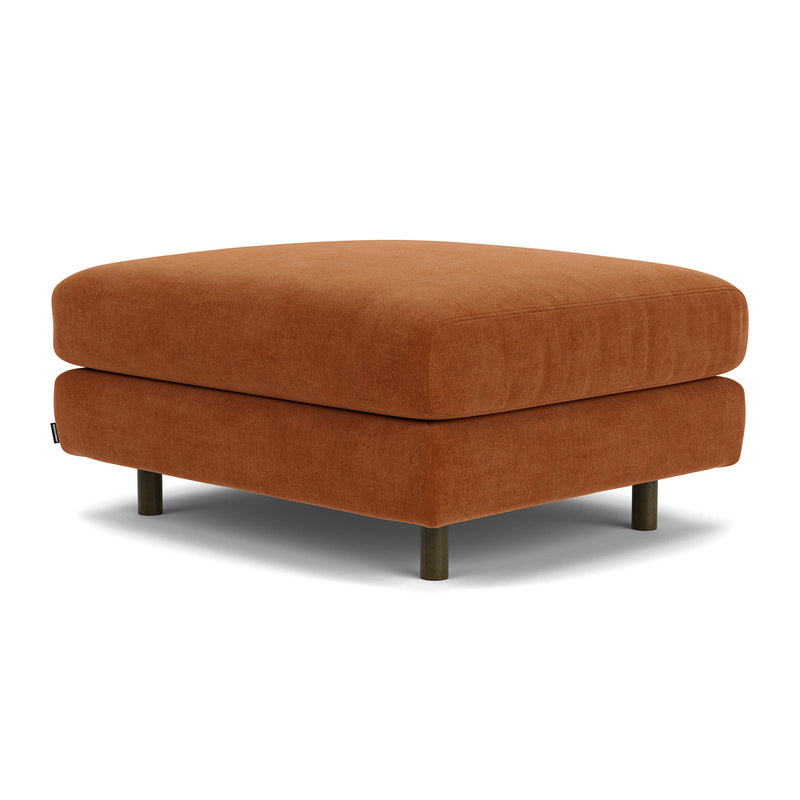 Moss Rust Fabric / Dark Walnut