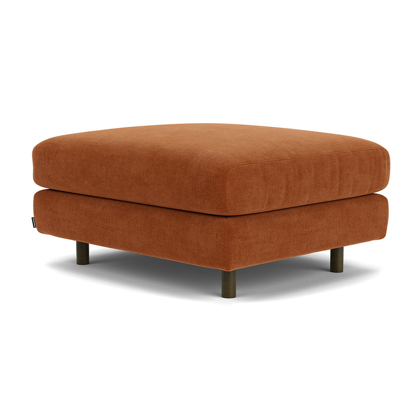 Moss Rust Fabric / Dark Walnut