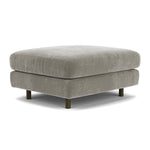 Planet Grey Green Fabric / Dark Walnut