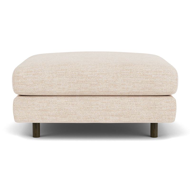 Vega Cream Textured Weave / Dark Walnut