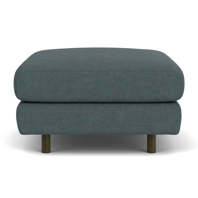 Form Blue Grey Fabric / Dark Walnut