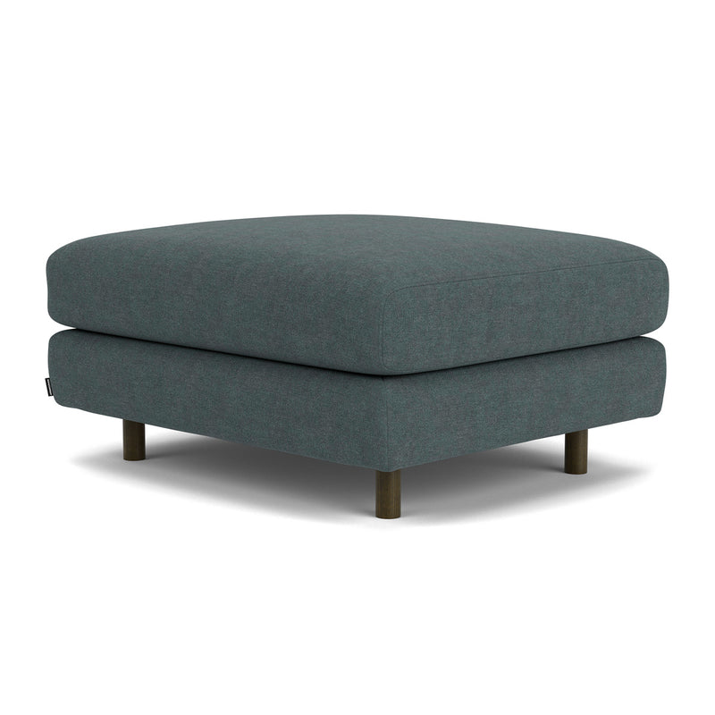 Form Blue Grey Fabric / Dark Walnut