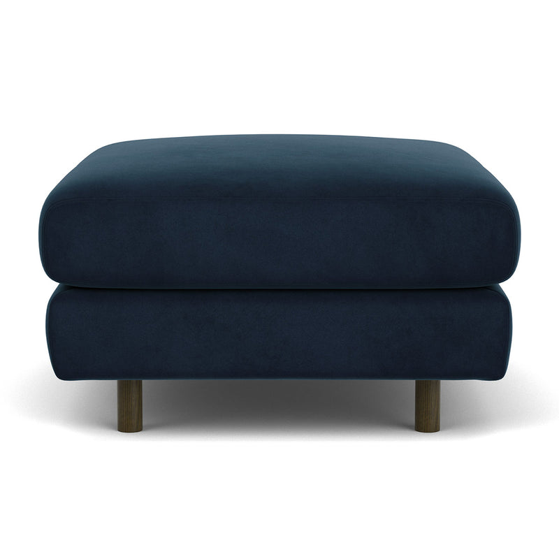 Lux Navy Velvet / Dark Walnut
