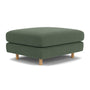 Dylan Ottoman - Cura Dark Green Weave / Oak