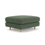Dylan Ottoman - Cura Dark Green Weave / Oak