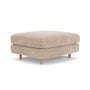 Dylan Ottoman - Danny Cream Textured Weave / Oak