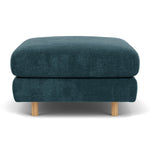 Danny Dust Blue Textured Weave / Oak