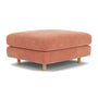 Dylan Ottoman - Danny Dusty Rose Textured Weave / Oak