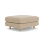 Dylan Ottoman - Form Cream Fabric / Oak
