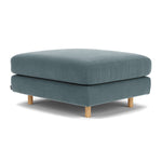 Forest Dust Blue Fabric / Oak