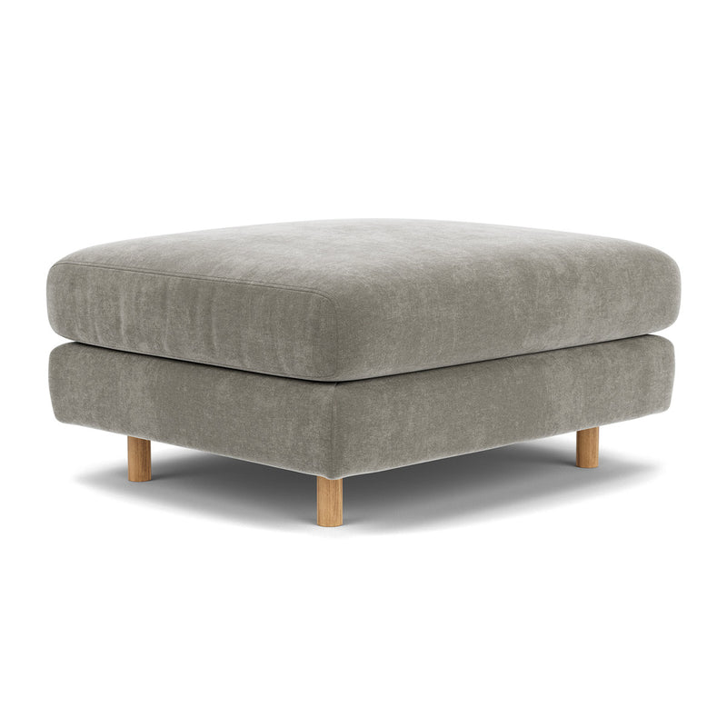 Planet Grey Green Fabric / Oak