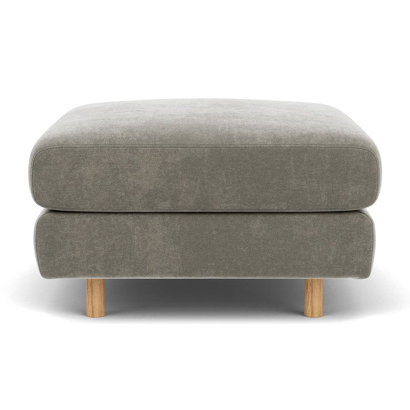 Planet Grey Green Fabric / Oak
