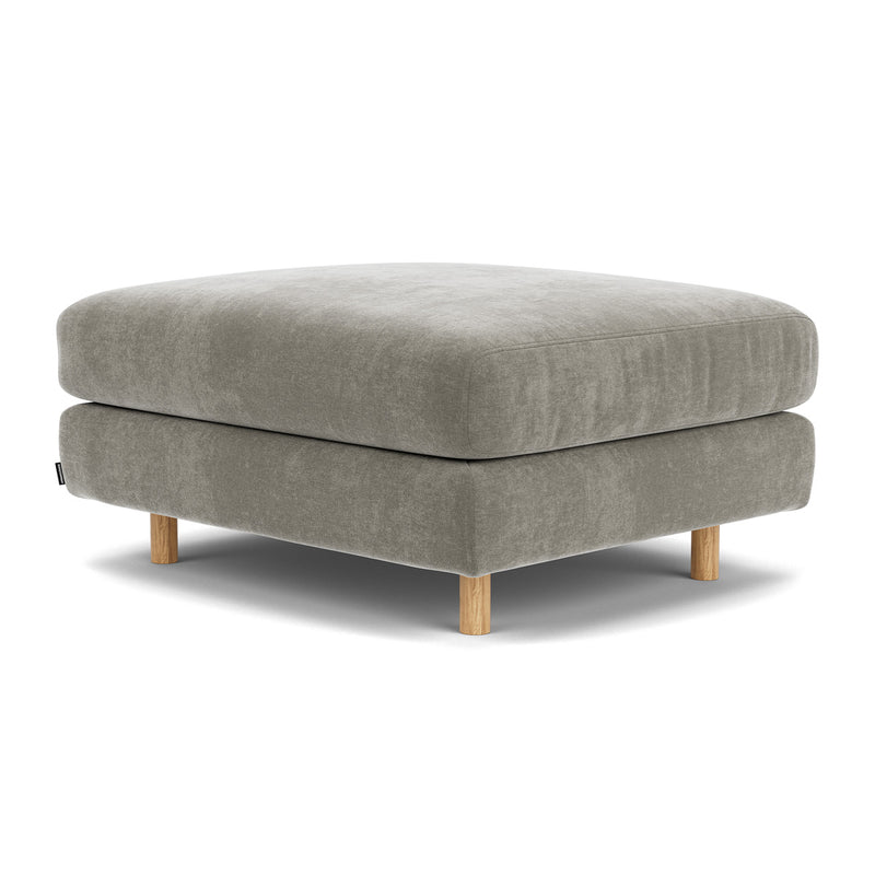 Planet Grey Green Fabric / Oak