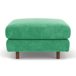 Moss Grass Green Fabric / Walnut Natural