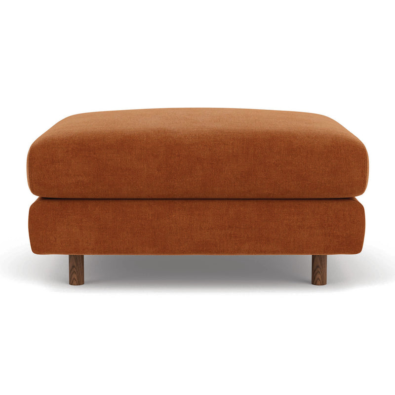 Moss Rust Fabric / Walnut Natural