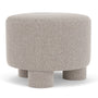 Faith Ottoman - Agnes Brown Textured Weave