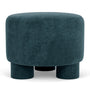 Faith Ottoman - Danny Dust Blue Textured Weave