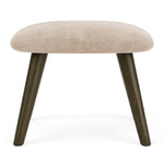 Danny Cream Textured Weave / Dark Walnut