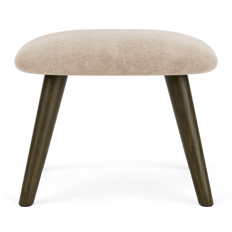 Danny Cream Textured Weave / Dark Walnut