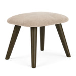 Danny Cream Textured Weave / Dark Walnut