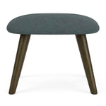 Form Blue Grey Fabric / Dark Walnut