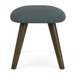 Form Blue Grey Fabric / Dark Walnut