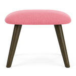Firenze Bubblegum Fabric / Dark Walnut