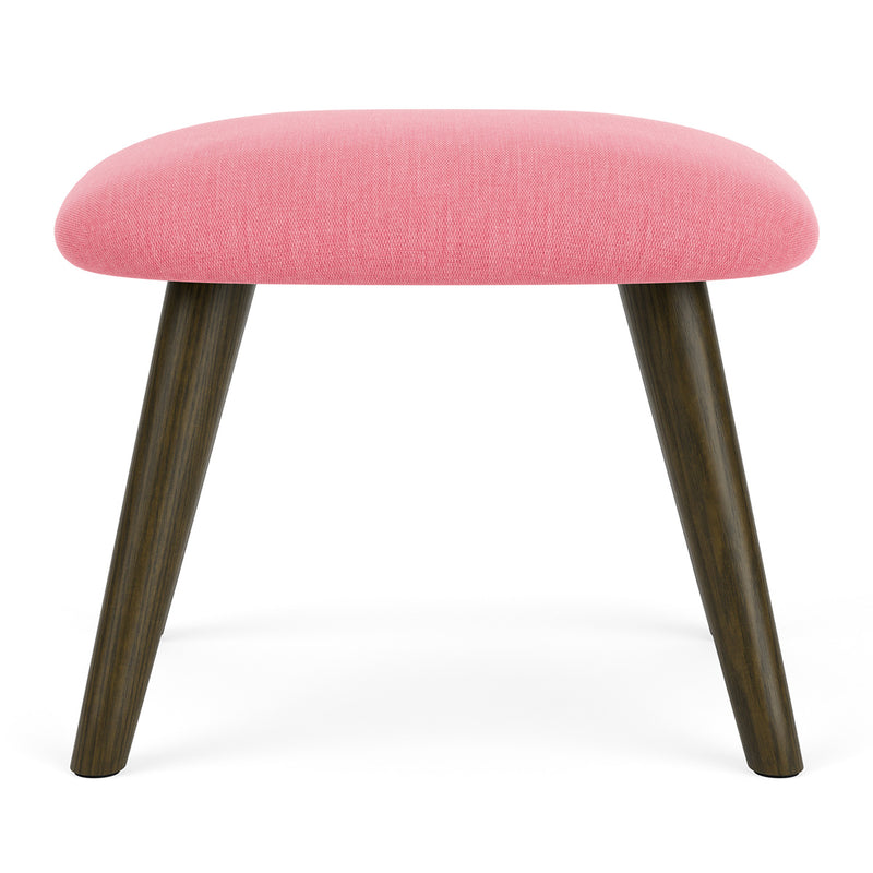 Firenze Bubblegum Fabric / Dark Walnut