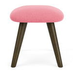 Firenze Bubblegum Fabric / Dark Walnut