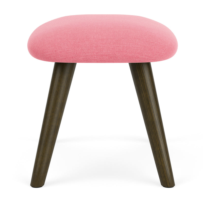 Firenze Bubblegum Fabric / Dark Walnut