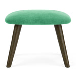 Moss Grass Green Fabric / Dark Walnut