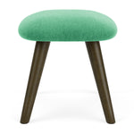 Moss Grass Green Fabric / Dark Walnut